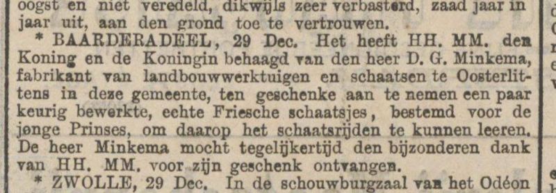 Schaatsjes voor de prinses